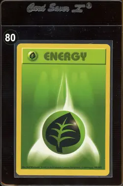 Green Grass Leaf Energy 99/102 - SHADOWLESS - 1999 Base Set - LP - Pokemon TCG - Image 1