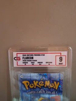 Flareon Prism Vending Sticker CG9. 2000 Nintendo Pokemon #136 - Image 4