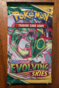 1X Evolving Skies Booster Pack Pokemon Factory Sealed English Random Artwork 820650808777 - Image 1