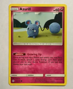 Azurill 146/236 Sm-Cosmic Eclipse Pokemon 2019 NM/ M - Image 1