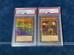 2x PSA 9 Eldlich The Golden Lord Alt Arts Qcr Quarter Century Rare RA01 Yugioh - Image 1