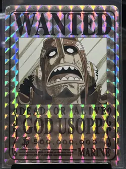 2024 One Piece GOD USOPP Holographic Trading Card Stickers Wanted Dead or Alive - Image 1