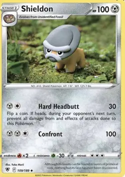 Pokemon Card 109/189 SHIELDON - ASTRAL RADIANCE - UNCOMMON - NM - Image 1