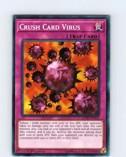 Yu-Gi-Oh TCG Crush Card Virus LEDD-ENA31 1st Edition Regular Common Card NM - Image 1