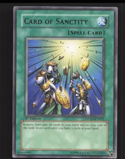 Card of Sanctity DPYG-EN025 Rare Yugioh Duelist Pack: Yugi Near Mint or Better - Image 1