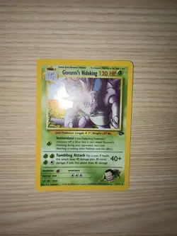 Pokemon TCG Giovanni's Nidoking Gym Challenge Holo Card 7/132 Unlimited Rare - Image 1