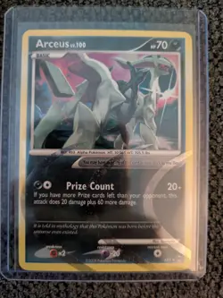 Arceus AR1 Holo Card 2009 Near Mint to Mint Condition. - Image 1