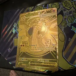 Charizard X Ex 130/094 Phantasmal Flames Mega Hyper Rare Gold Pokemon Card - Image 3