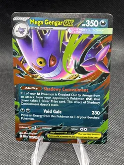 ??? Mega Gengar ex 056/094 Phantasmal Flames Holo Double Rare Pokemon Card NM - Image 1
