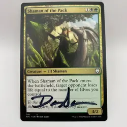 MTG Dan Scott Signed Artist Proof Card Shaman of the Pack - Image 1
