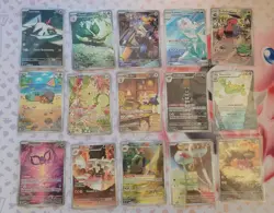 POKEMON TCG Mixed Lot Of 15 IR Illustration Rare Cards NM - Image 1