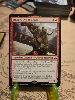 MTG Okaun, Eye of Chaos Battlebond Regular Rare NM - Image 1