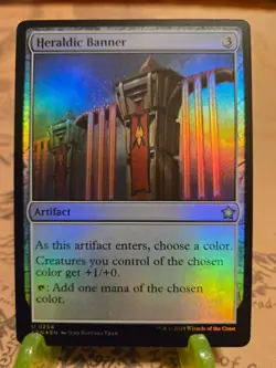 MTG Heraldic Banner Foundations Foil Uncommon NM - Image 1