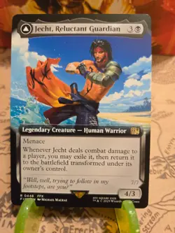 MTG Jecht, Reluctant Guardian Final Fantasy Regular Extended Art Rare NM - Image 1
