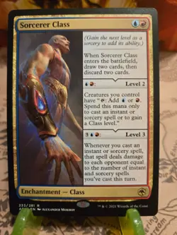 MTG Sorcerer Class Adventures in the Forgotten Realms Regular Rare NM - Image 1