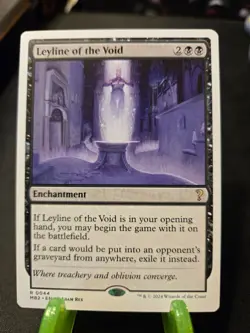 MTG Leyline of the Void Mystery Booster 2 Regular White Border Rare NM - Image 1
