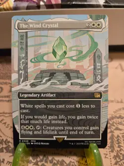 MTG The Wind Crystal Final Fantasy Regular Borderless Rare NM - Image 1