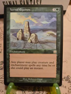 MTG Vernal Equinox Mercadian Masques Regular Rare NM - Image 1