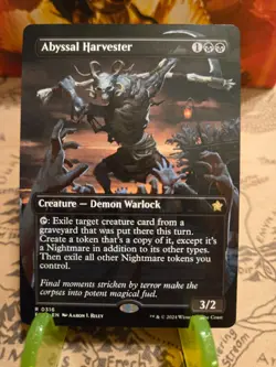 MTG Abyssal Harvester Foundations Regular Borderless Rare NM - Image 1