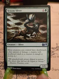 MTG Venom Sliver Core Set 2015 (M15) Regular Uncommon NM - Image 1