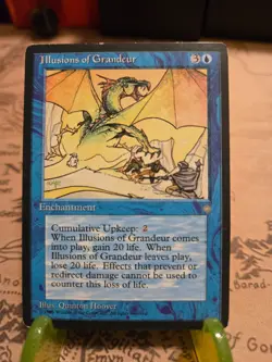MTG Illusions of Grandeur Ice Age Regular Rare MP - Image 1