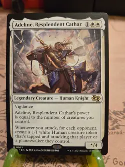 MTG Adeline, Resplendent Cathar Foundations Jumpstart Regular Anime Rare NM - Image 1