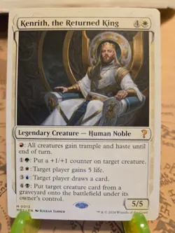 MTG Kenrith, the Returned King Mystery Booster 2 Regular White Border Mythic NM - Image 1