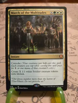 MTG March of the Multitudes Starter Commander Decks Regular Mythic NM - Image 1