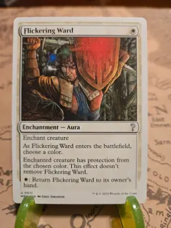 MTG Flickering Ward (White Border) Mystery Booster 2 Regular Uncommon NM - Image 1