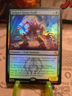 MTG Golgari Grave-Troll Ravnica Remastered Foil Rare NM - Image 1