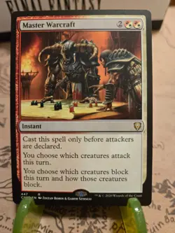 MTG Master Warcraft Commander Legends Regular Rare NM - Image 1