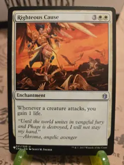 MTG Righteous Cause Mystery Booster/The List Regular Uncommon NM - Image 1