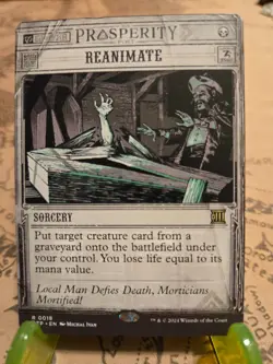 MTG Reanimate Outlaws of Thunder Junction: Breaking News Regular Rare NM - Image 1