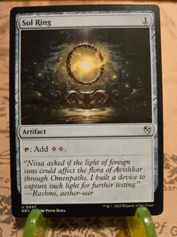 MTG Sol Ring Commander: Aetherdrift Regular Uncommon NM - Image 1