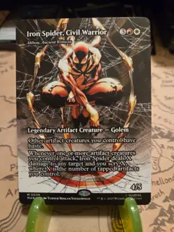MTG Iron Spider, Civil Warrior Marvel Eternal-Legal: Alibou, Ancient Witness NM - Image 1