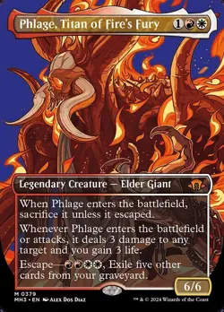 Phlage, Titan of Fire's Fury Borderless #379 | MH3 Modern Horizons 3 | MTG - Image 1