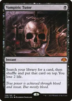 Vampiric Tutor #108 | DMR Dominaria Remastered | MTG | Same Day Shipping! - Image 1