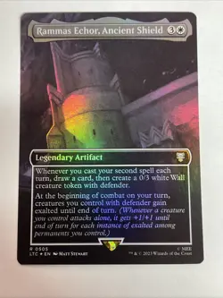Rammas Echor, Ancient Shield (Borderless) Commander: LOTR Foil #505 Rare - Image 1