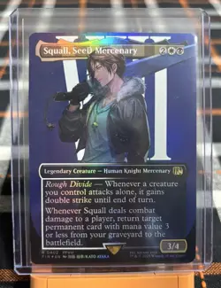 Squall, SeeD Mercenary (Borderless Rare Foil #0402) - MTG Magic, Final Fantasy - Image 1