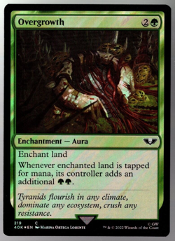 Overgrowth 219 Common Surge Foil Warhammer 40K MTG NM - Image 1