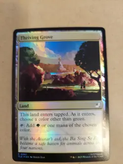 1x (TLE) Thriving Grove - Foil MTG Avatar: The Last Airbender Eternal NM Magic F - Image 1