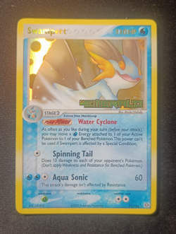 Pokemon Swampert 11/106 EX Emerald - Reverse Holo Stamped ENG NM- Near Mint- Old - Image 1
