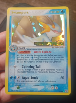 Pokemon Swampert 11/106 EX Emerald - Reverse Holo Stamped ENG NM- Near Mint- Old - Image 3