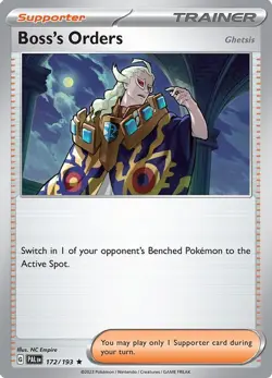 NM Pokemon Deck Exclusive Promo Boss's Orders 172 - Image 1