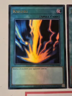 Raigeki LCKC-EN088 FADED Yugioh Misprint Legendary Collection Kaiba Unlimited NM - Image 2