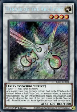 Herald Of The Arc Light - Secret Rare 1st Edition RA01-EN031 - NM - YuGiOh - Image 1