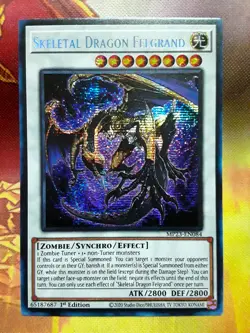 Yugioh Skeletal Dragon Felgrand Prismatic Secret MP23-EN084 1st NM - Image 1