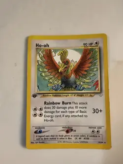 Pokemon TCG Ho-Oh Neo Revelation First Edition Card 18/64 Regular Rare - Image 1