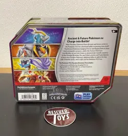 Pokemon Iron Boulder ex Tin Trading Card Games Paradox Destinies New Sealed - Image 2