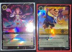 Belle Accomplished Mystic & Beast Gracious Prince Disneyland Promo Lorcana Card - Image 1